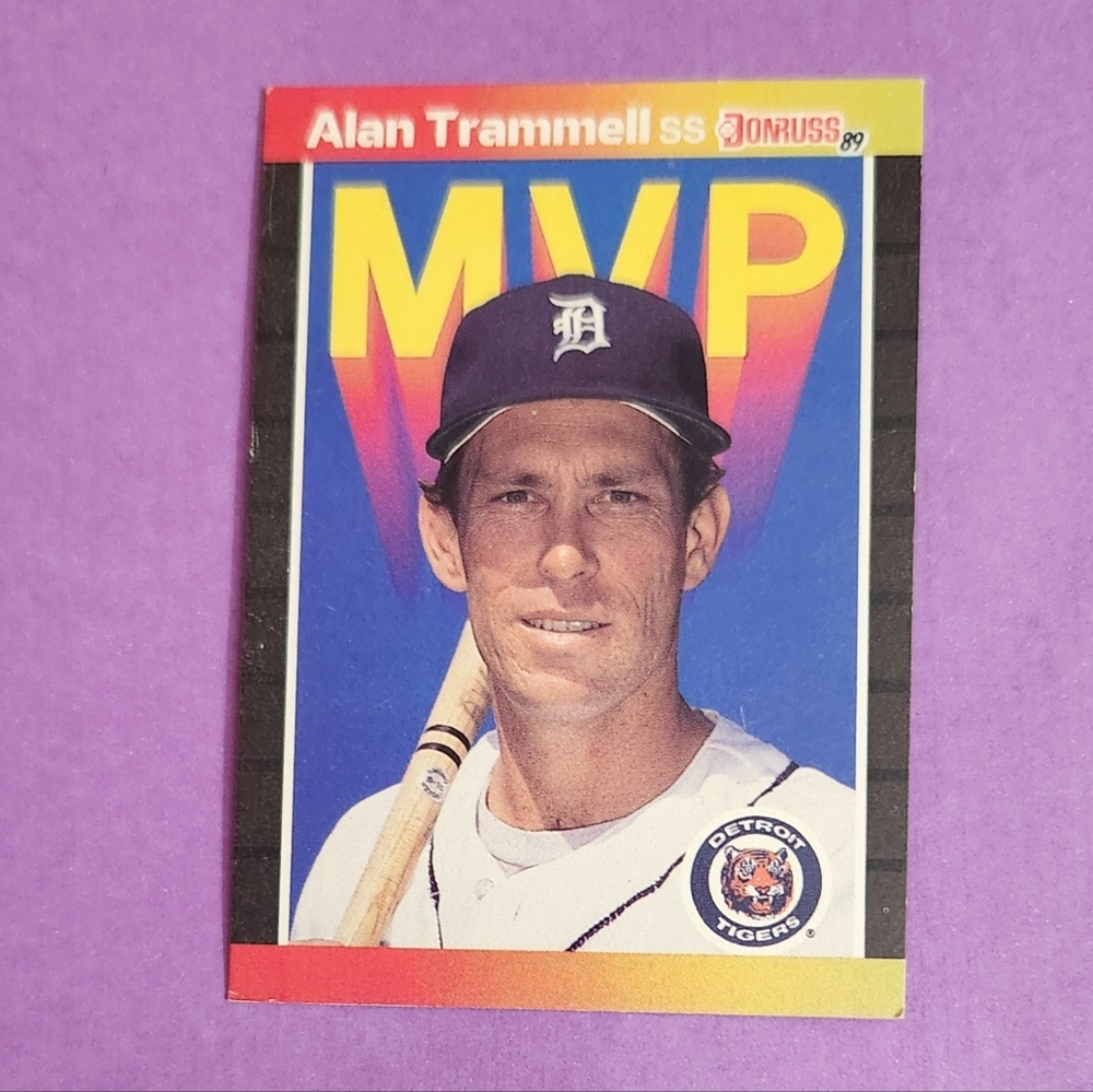 1988 Leaf Inc DONRUSS '89 ALAN TRAMMELL Detroit Tigers MVP Baseball Card No BC17